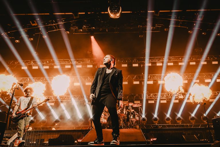 Shinedown performing live at AEC Theatre in Adelaide
